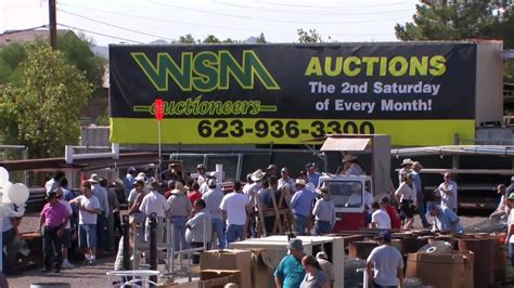 Wsm auctions phoenix - You're Invited to our Online-Only Vehicles & Equipment Auction! Bidding Ends: Saturday, June 11th at 8:00 am PST Visit us online at wsmauctioneers.com Start Bidding Now Invoices will be emailed to the successful bidders We make the online bidding process easy by offering two platforms – …